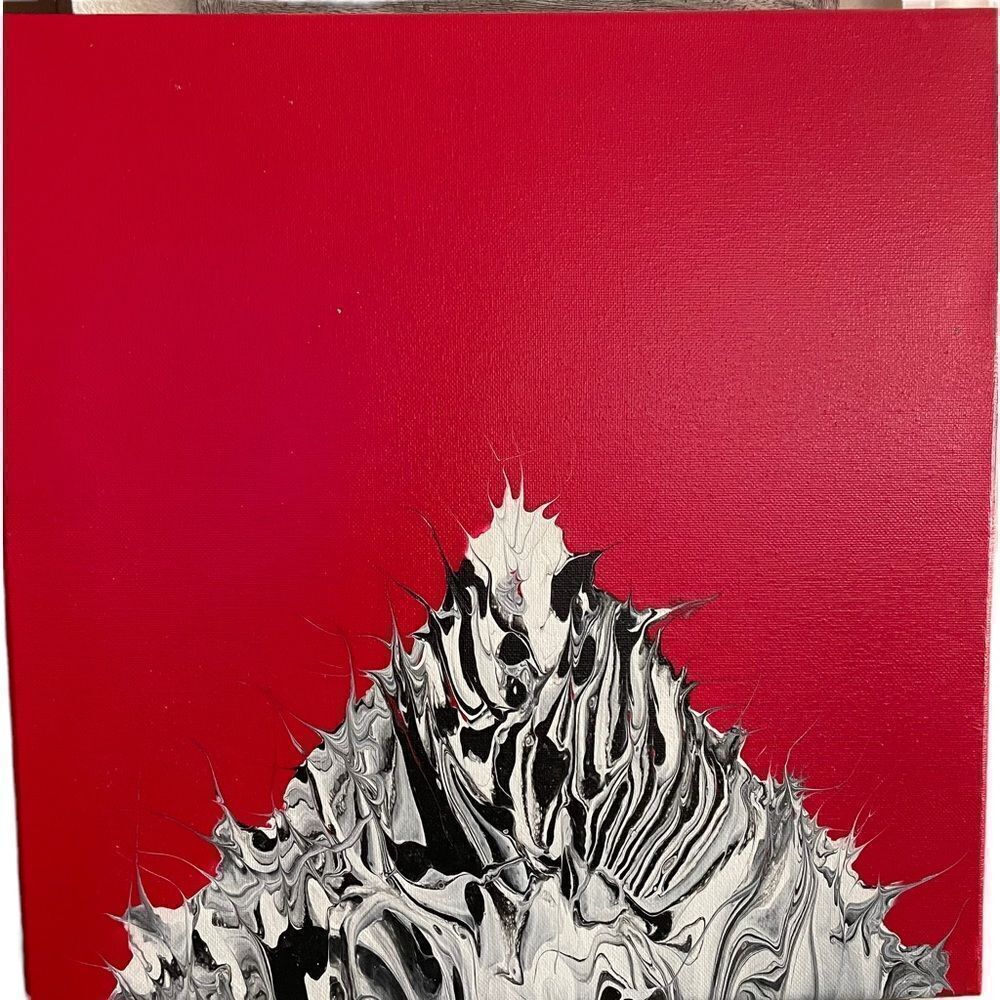 ORIGINAL ART ‘RED’ 14x14” HANDCRAFTED